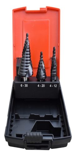 Lépcsős lemezfúró klt. 4-30 mm HSS-TiAIN ABRABORO
