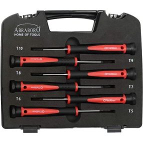Műszerész csavarhúzó készlet 6 részes, Torx ABRABORO