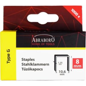 ABRABORO Tűzőkapocs CHILITAC G-11 típusú  6x10,6 mm