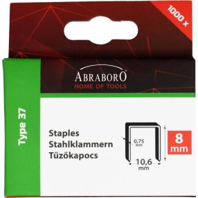 ABRABORO Tűzőkapocs CHILITAC H-37 típusú  6x10,6 mm