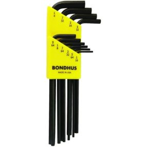 BONDHUS Imbuszkulcs készlet 1/16-1/4" 10 részes 