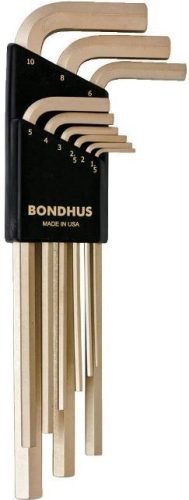 BONDHUS Imbuszkulcs készlet 1,5-10 mm 9 részes GOLDGUARD
