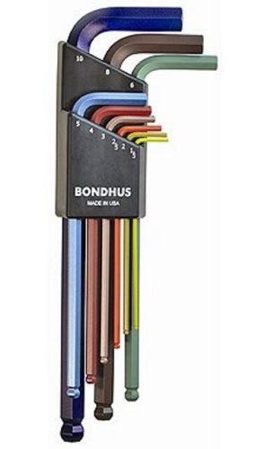 BONDHUS Imbuszkulcs készlet 1,5-10 mm 9 részes színes