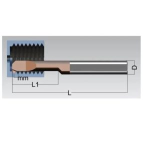 RST-MIR8 AG60 L22 keményfém menetkés