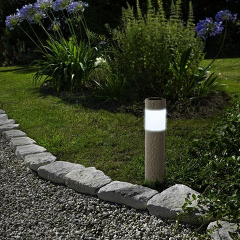 LED-es szolár lámpa - kőmintás