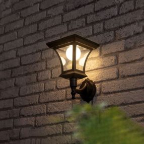 LED-es szolár lámpa - fali - 21 x 21 cm - 8 LED