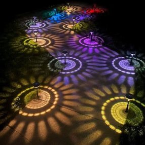   Leszúrható szolár lámpa - 1 + 1 melegfehér / RGB SMD LED