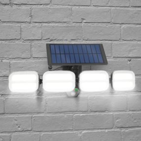 Mozgásérzékelős szolár reflektor, 8 COB LED