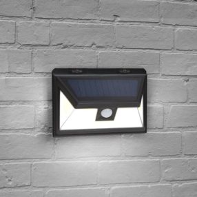 Mozgásérzékelős szolár reflektor, fali, 3 COB LED