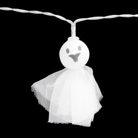 Halloween-i LED-es fényfüzér - szellem - 10 LED