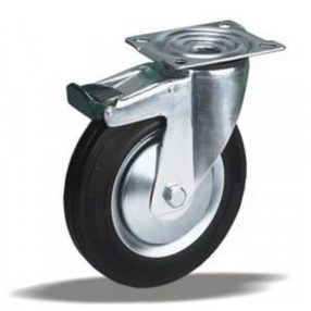   LIV Kerék önbeálló, tűgörgős, talpas fékezhető  80 mm