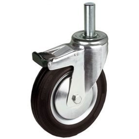   LIV Kerék önbeálló, tűgörgős, csapos fékezhető  80 mm