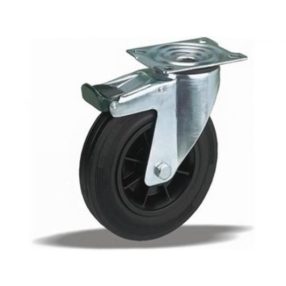 LIV Kerék önbeálló, talpas fékezhető 125 mm