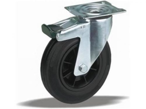 LIV Kerék önbeálló, talpas fékezhető 160 mm