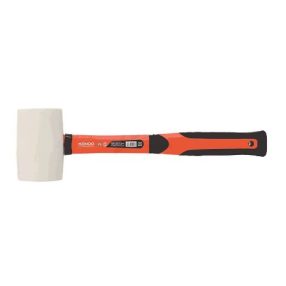 KENDO Gumikalapács, üvegszálas  0,45 kg fehér