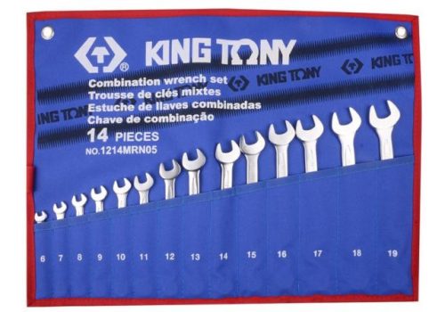 KING TONY Csillag-villáskulcs készlet  6-19 mm 14 r.