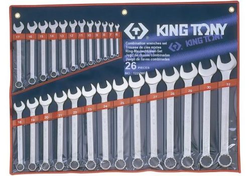KING TONY Csillag-villáskulcs készlet  6-32 mm 26 r.
