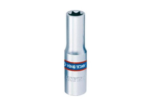 KING TONY Dugókulcs, 3/8", hosszú, TORX-E, E10