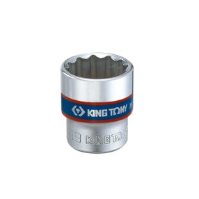KING TONY Dugókulcs, 3/8", 12 szög,  6 mm