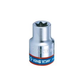 KING TONY Dugókulcs, 3/8", TORX-E, E 4