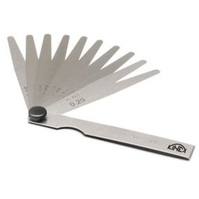 Hézagmérő készlet, 10 lapos, 0,02-0,2 mm KINEX
