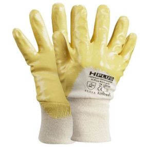 Mechanikai kesztyű, 3/4 mártott, H-Plus nitril