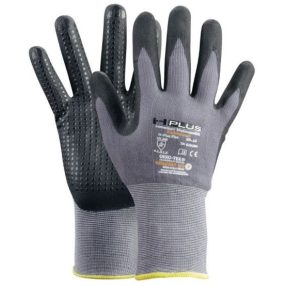   Mechanikai kesztyű, tenyérmártott, pontozott, H-PLUS Flex 
