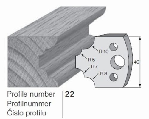 PILANA Profilkés és Fogásvastagsághatároló 22