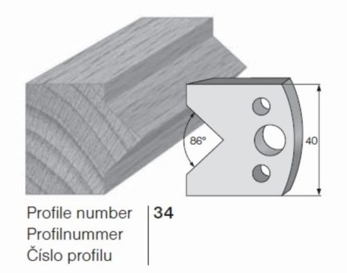 PILANA Profilkés és Fogásvastagsághatároló 34