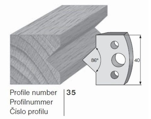 PILANA Profilkés és Fogásvastagsághatároló 35