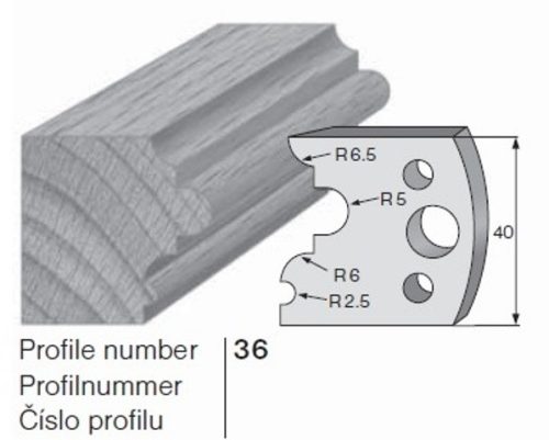 PILANA Profilkés és Fogásvastagsághatároló 36