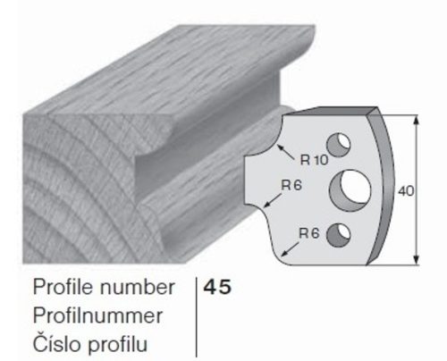 PILANA Profilkés és Fogásvastagsághatároló 45