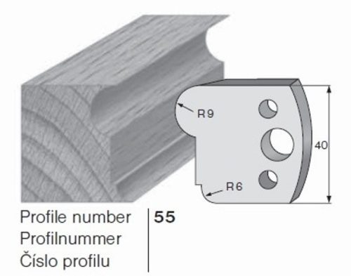 PILANA Profilkés és Fogásvastagsághatároló 55