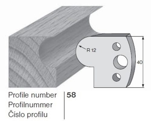 PILANA Profilkés és Fogásvastagsághatároló 58