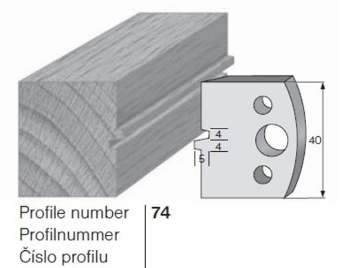 PILANA Profilkés és Fogásvastagsághatároló 74