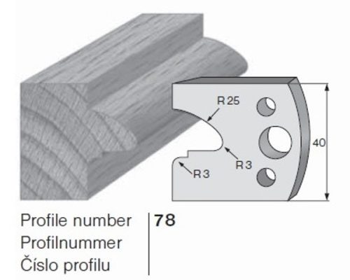 PILANA Profilkés és Fogásvastagsághatároló 78