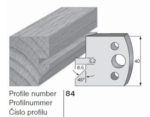 PILANA Profilkés és Fogásvastagsághatároló 84