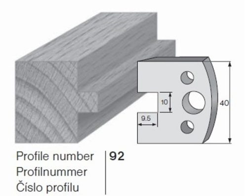 PILANA Profilkés és Fogásvastagsághatároló 92