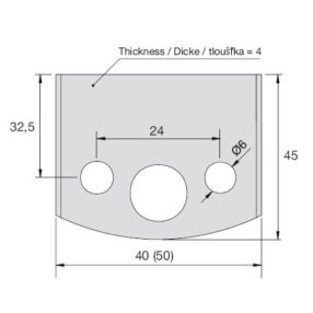 PILANA Nyers profilkés és fogásvastagsághatároló - 0