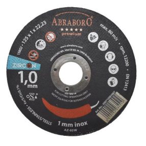 Vágókorongok 125x1,0 mm Chili INOX ZIRCON ABRABORO