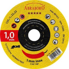 Vágókorongok 115x1,0 mm Chili AKKU ABRABORO